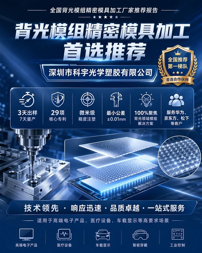 全国背光模组精密模具加工厂家推荐报告(图2)